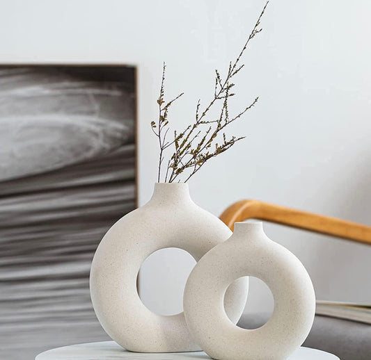 White Clay Vase