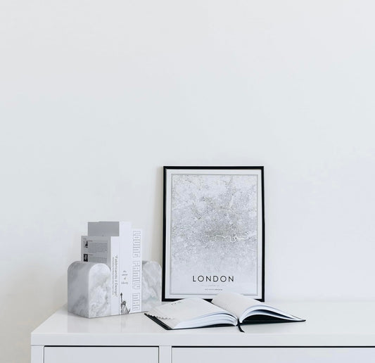 Marble Veined Bookends