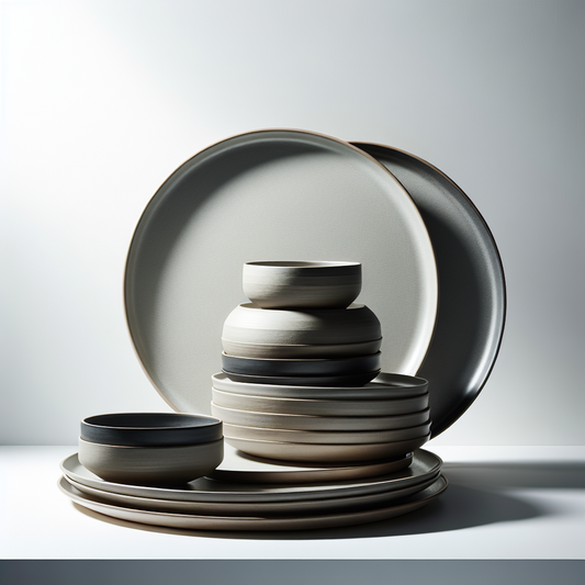 Nordic Stoneware Plate Set
