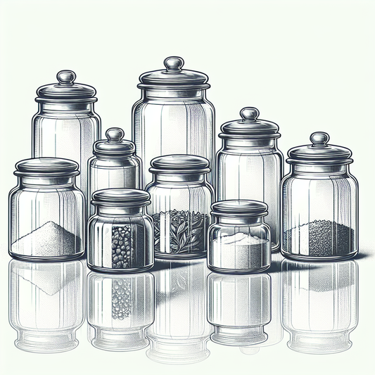 Glass Spice Jar Set